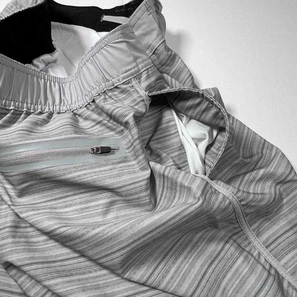 OP Ocean Pacific-Mens Med Board Shorts-Swim Trunks 32/34 Gray‎ Pockets